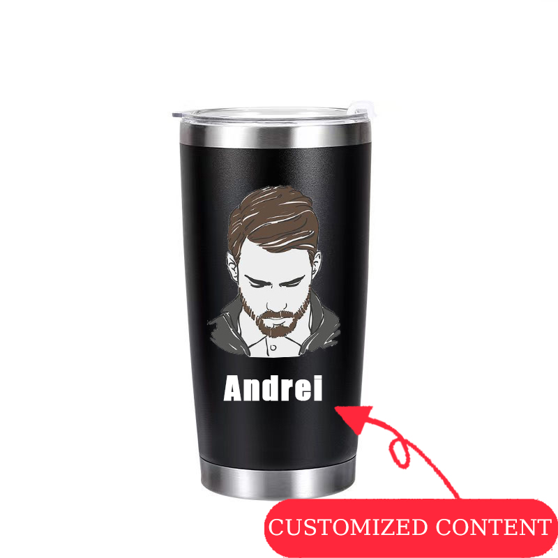 Coffee Equipment With Name - Стильные кружки из нержавеющей стали, доступны