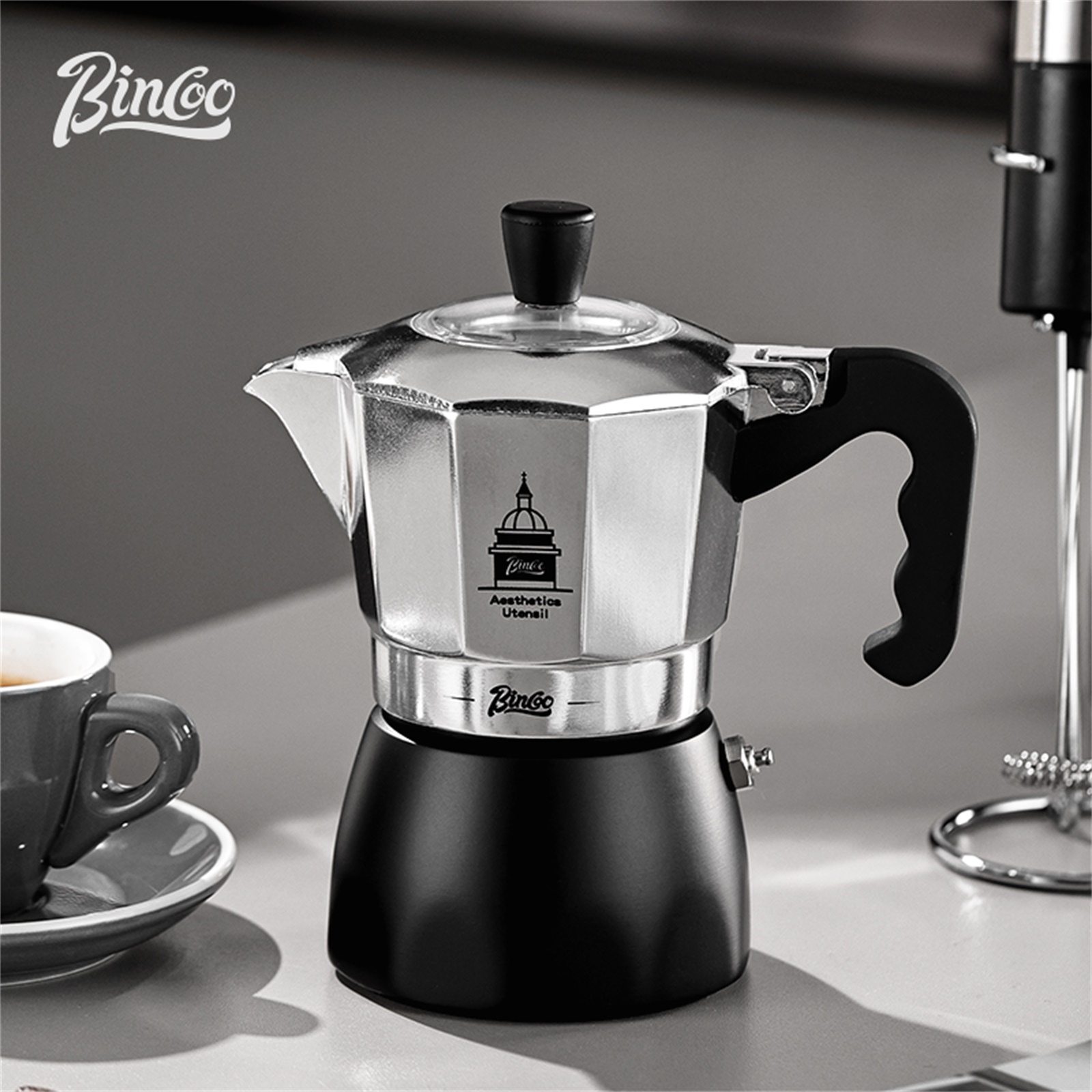Мока-горшок BINCOO с двойным к – обзор и цена Equipment Of Coffee Machine